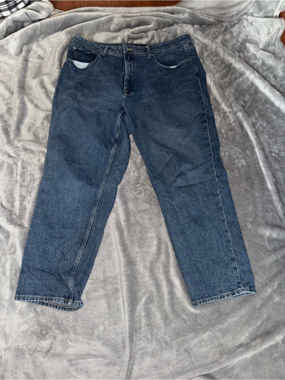 Women’s Relaxed Fit Dark Blue Denim Jeans